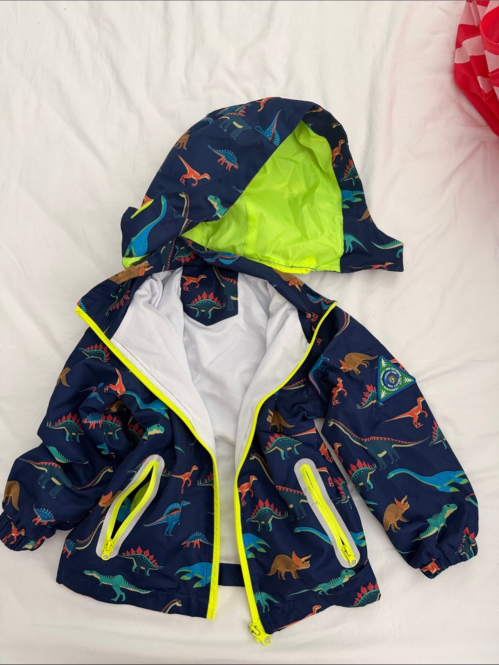 Kids Dini Rain Jacket blue size 2T